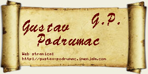 Gustav Podrumac vizit kartica